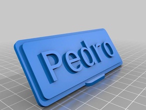 minha tabela personalizada placa office personalizado 3d print model - Mito3D
