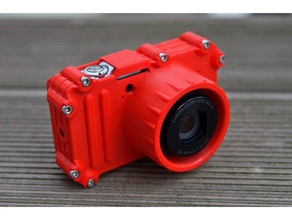 action, capot de protection pour canon sx230 hs la caméra boîtier couvercle 3d print model - Mito3D