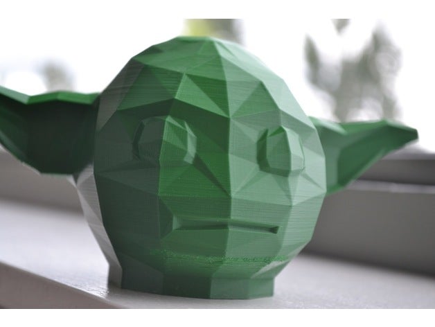 mestre yoda low poly criaturas lowpoly baixa contagem de polígonos starwars star wars 3D print model - Mito3D