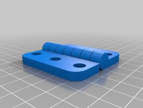 my customized parametric hinge parts 3d print model - Mito3D