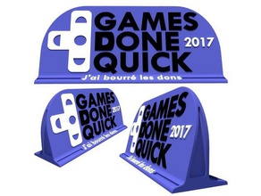 soutien sgdq de 2017 juegos video dantego dons stream twitch juego 3d print model - Mito3D
