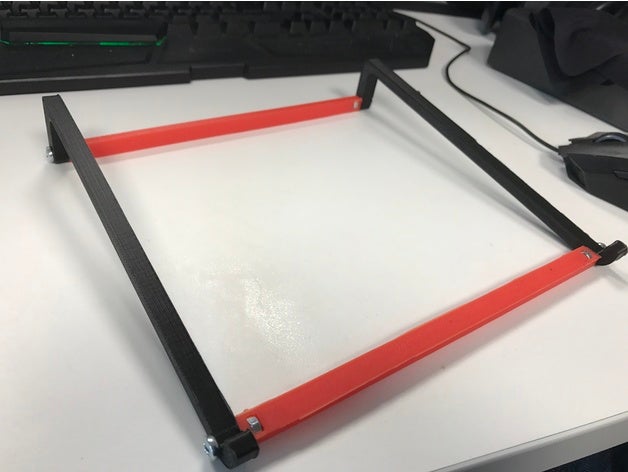 simple macbook stand office air pro 3D print model - Mito3D