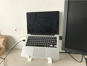 macbook stand office laptop suporte de computador portátil pro 3d print model - Mito3D