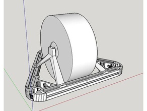 filament spool holder top delta printer 3d accessories kossel micromake d1 3d print model - Mito3D
