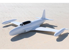 impression facile t33 jet d'avions d'entraînement modèle à l'échelle esc 1 64 des véhicules 3d print model - Mito3D