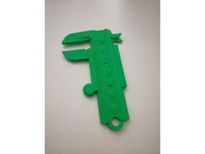 simple key chain calliper hand tools 3d print model - Mito3D