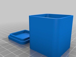 arredondado caixa de 40x40x40 recipientes personalizado 3d print model - Mito3D