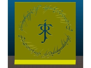 Herr Ringe tolkien-tengwar-Buch stehen 3d-drucken Buch die Buchstütze stand hobbit lotr tengwar tolkien 3d print model - Mito3D