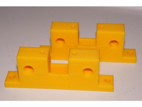 flsun cube double rod holder 3d printer parts 3d print model - Mito3D