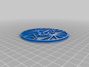 il mio personalizzate ricamate coaster 2 cucina & sala da pranzo su misura 3d print model - Mito3D