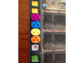 sobreviver jogo de tabuleiro radiação marcador brinquedo & acessórios para jogos boardgame token 3d print model - Mito3D