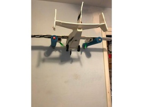 rc airplane wall mount hobby 3d print model - Mito3D