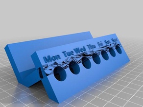 diario sostenedor de la pluma 2 oficina productividad 3d print model - Mito3D