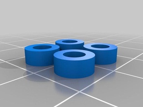 semplice rondella da 3mm parti di ricambio su misura 3d print model - Mito3D