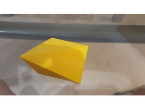 cube cut into three identical polyhedra math art 3d print model - Mito3D
