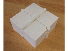 vier aufklappbare Boxen Spielzeug & Spiele box - fidget zappeln Scharnier modular bewegliche Bewegung openscad yonof 3d print model - Mito3D