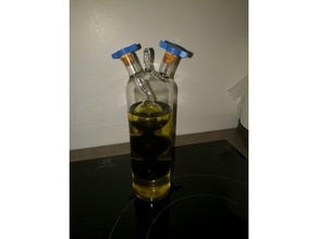bouchon - bouteille vinaigre huile cocina y comedor 3d print model - Mito3D