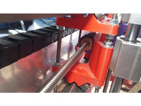 r-cnc x-porca acme parafuso de avanço máquinas-ferramentas 3d print model - Mito3D