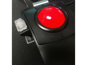 cst l-trac auxiliary button housing-small cherry mx switch trackball 3d print model - Mito3D