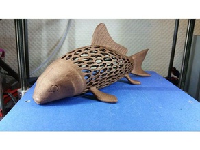 fishtyle sculptures de la carpe décoration 3d print model - Mito3D