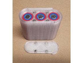 3 & 4 20700 bateria boxs eletrônica caixa de suporte da 3d print model - Mito3D