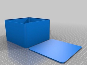 mi personalizados paramétrico redondeado de deslizamiento superior la caja los contenedores personalizado 3d print model - Mito3D