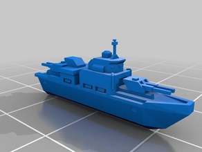 planetary annihilation titans destroyer les jeux vidéo la bataille battleship bateau armes à feu navire 3d print model - Mito3D