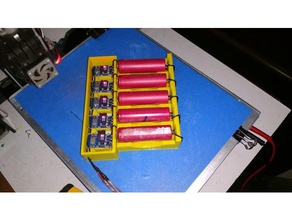 18650 5x caricabatterie l'elettronica batteria il li-po al litio 3d print model - Mito3D
