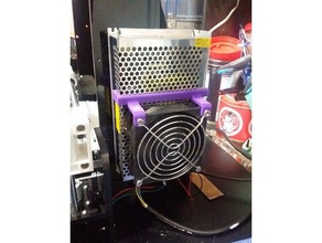 anet a8 fonte de alimentação rápida fã suporte Impressora 3d peças ventilador refrigeração 3d print model - Mito3D
