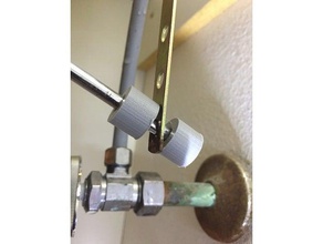 sink drain spring clip alternative bathroom plug rod cap stopper 3d print model - Mito3D