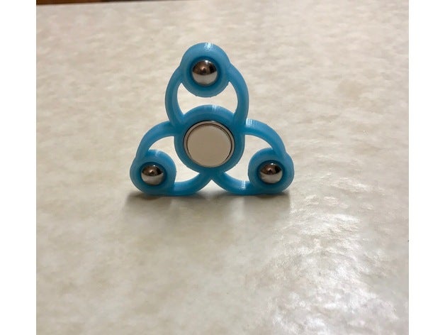 tri-bola de la ruleta juegos y juguetes fidget spinner juguete 3D print model - Mito3D