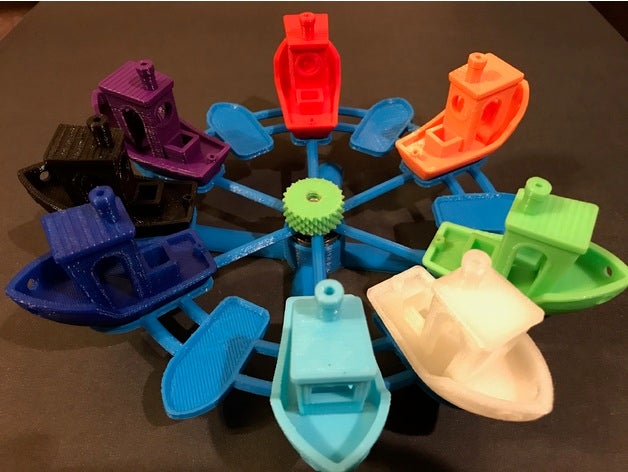 3d benchy carousel stackable jolly 3D print model - Mito3D
