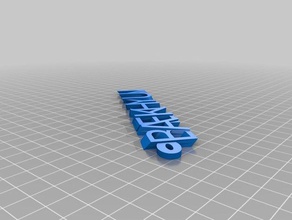 bh organização personalizado 3d print model - Mito3D