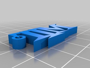 giovanni denominato portachiavi i su misura 3d print model - Mito3D