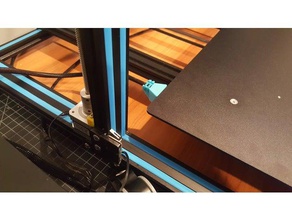 cr-10 s5 strain relief bracket 3d printing printer fusion 360 print 3d print model - Mito3D