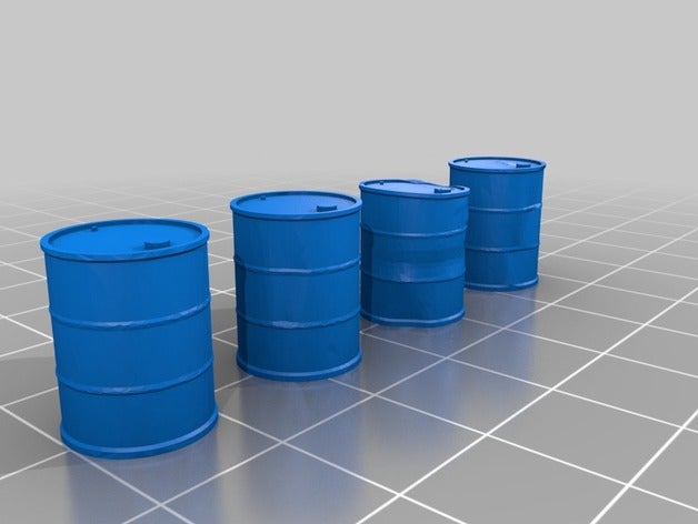 1 72 battered barrels 3d printing 3D print model - Mito3D
