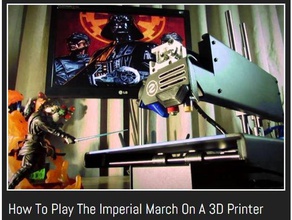 play imperial march 3d printer printing tests sound 3d print model - Mito3D