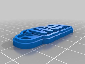 wah2 keychains customized 3d print model - Mito3D