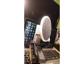 mini pop filter samson go mic diy audio Mikrofon pop-filter 3d print model - Mito3D