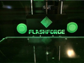 ffcp logo back plate 3d printer accessories ffcpro flashforge 3d print model - Mito3D