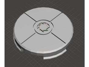 1500 megavatlık süper düğmesini daha küçük boyutlarda düzeltme sahne bilim diyafram düğme oyun portal prop yineleme 3d print model - Mito3D