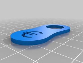 sepeti euro Anahtarlık çip sikke chip para alışveriş 3d print model - Mito3D