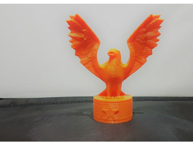 4th july eagle art 3d model printable america bird july4 makeprintable sculpt sculpture statue test united states usa 3D print model - Mito3D