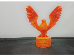 4th july eagle art 3d model printable america bird july4 makeprintable sculpt sculpture statue test united states usa 3d print model - Mito3D