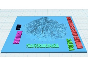 transgrancanaria 2018 circuito mapa 3d Modelle 3d-Karten - Schaltung Geographie läuft 3d print model - Mito3D