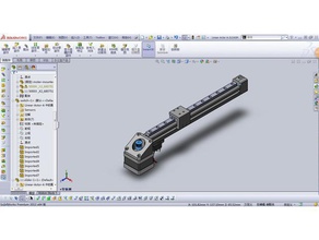ananasrobot-linear-actor robotics gt2 belt gear linear rail stepper 3d print model - Mito3D