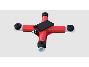 tubo de pvc mini quad 220 r c veículos drone fpv250 miniquad 3d print model - Mito3D