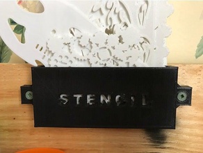 stencil case art tools mount 3d print model - Mito3D