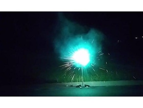 catavento de fogos artifício em suporte rolamento A 4 julho 608 spinner 3d print model - Mito3D