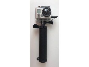 gopro handle boya mic holder camera 3d print model - Mito3D